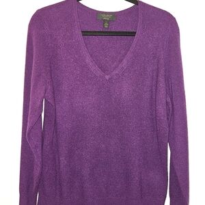 V-Neck Sweater - Purple